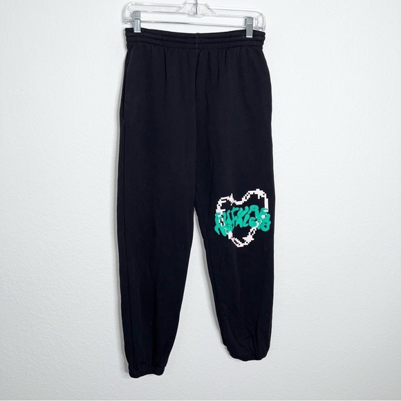 Pangaia x Dua Lipa Sweatpants Women’s Small Future Nostalgia Tour Collab Black M - Picture 1 of 12